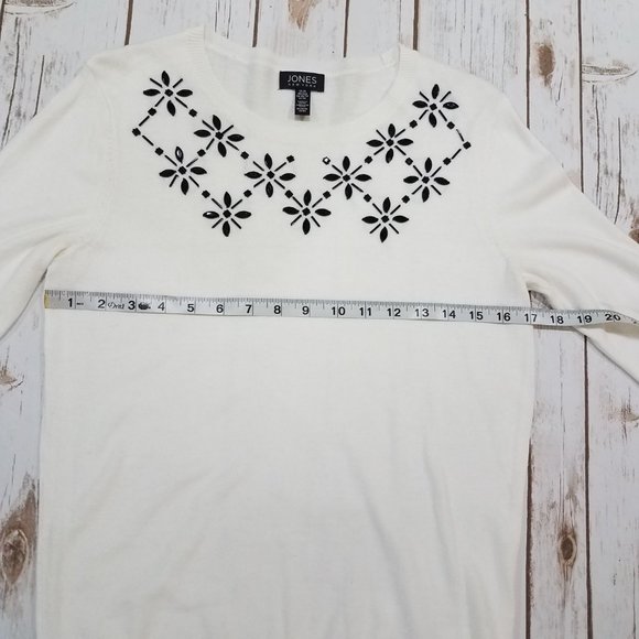 Jones NY Embellished Holiday Sweater - Picture 9 of 13